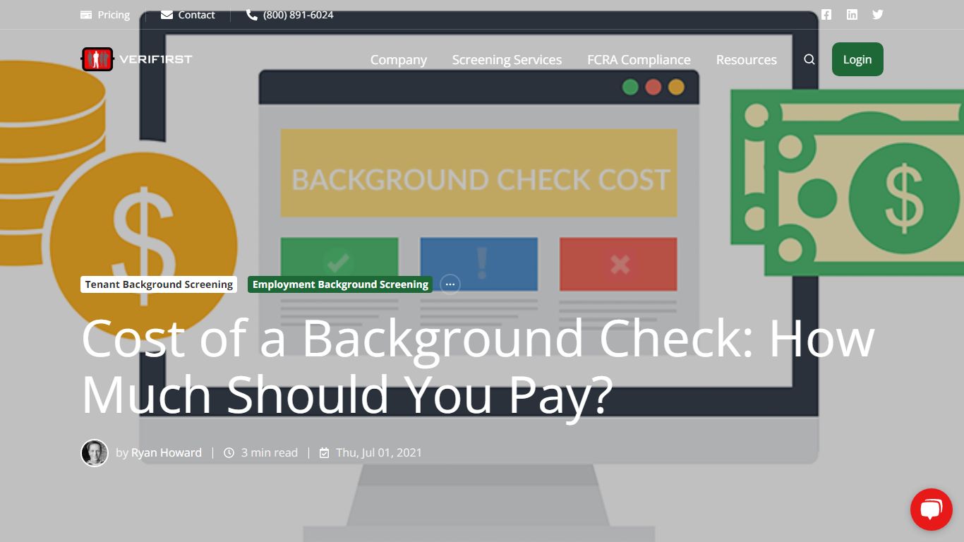 Cost of a Background Check: How Much Should You Pay? - VeriFirst